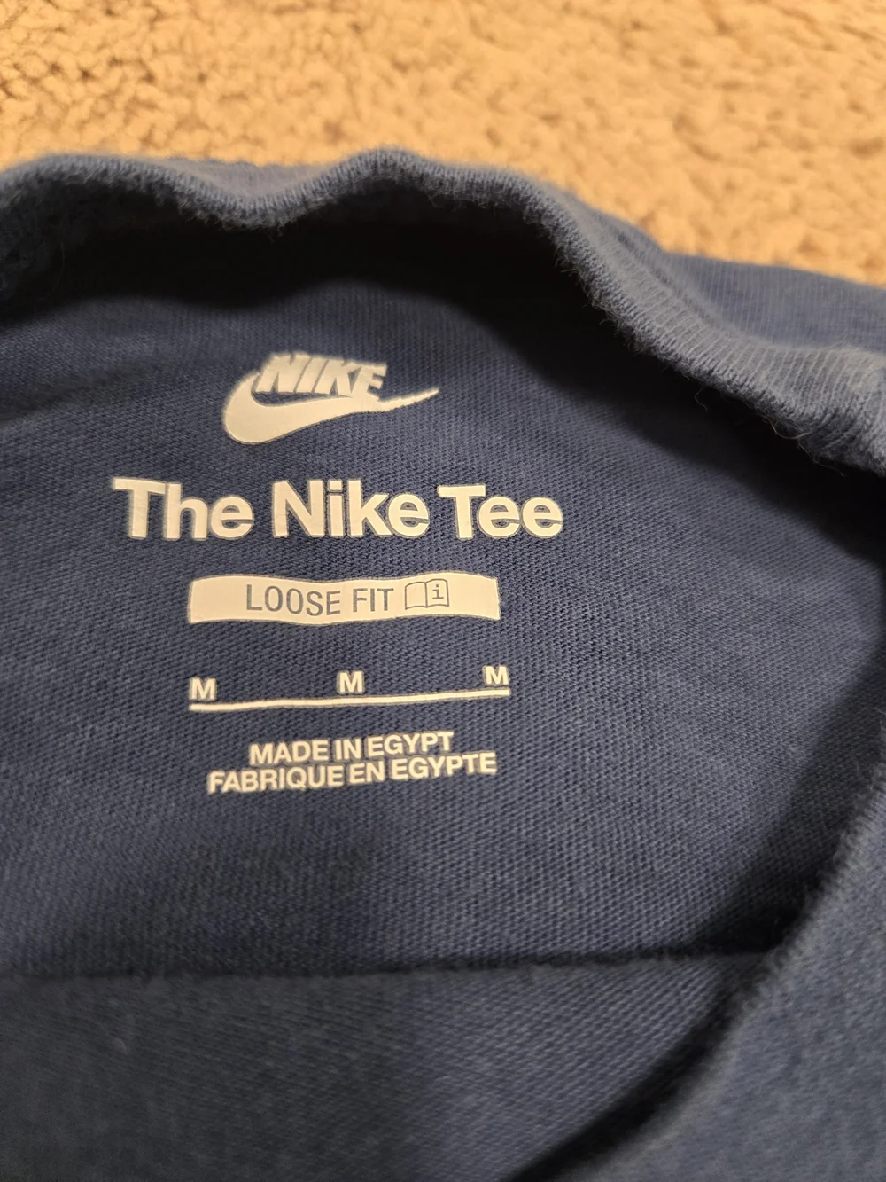 Nike Blue Basketball Graphic 'Just Do It' Tee